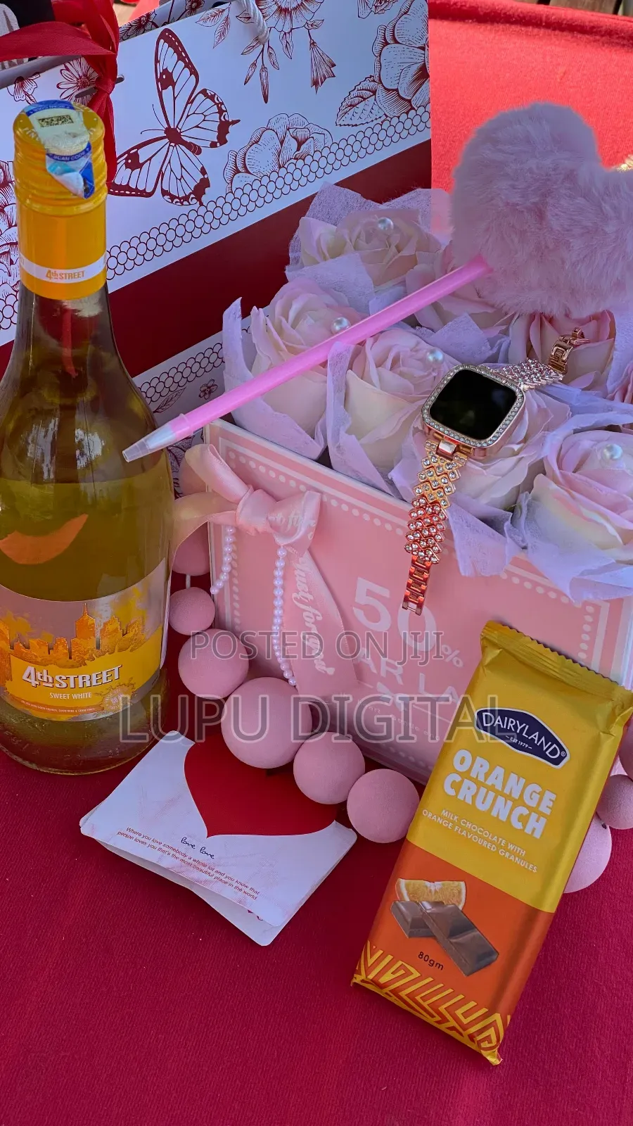 Watch Eternal Flower Pack Winechocolate Bar Gift Card Bag