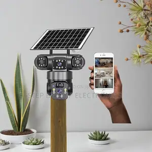 V380 Pro 20mp 4g PTZ All Weatherproof Design Triple Lens Solar Camera
