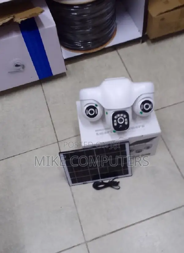 V380 Pro Solar Powered Cameras 6mp Triple Lens Wireless 4g
