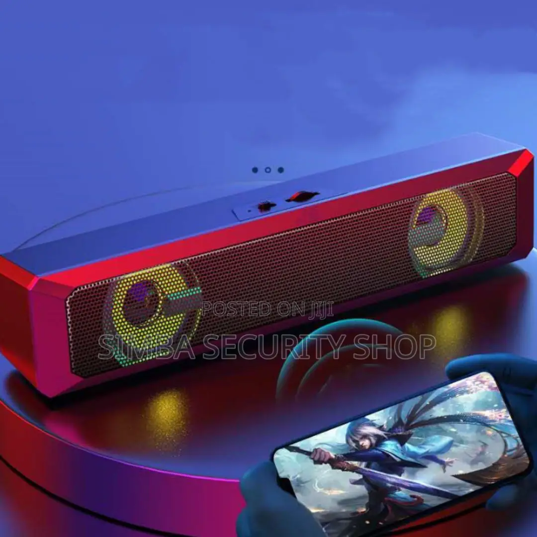 A4 RGB Bluetooth Soundbar Portable Wireless Led Speaker Pc Laptop