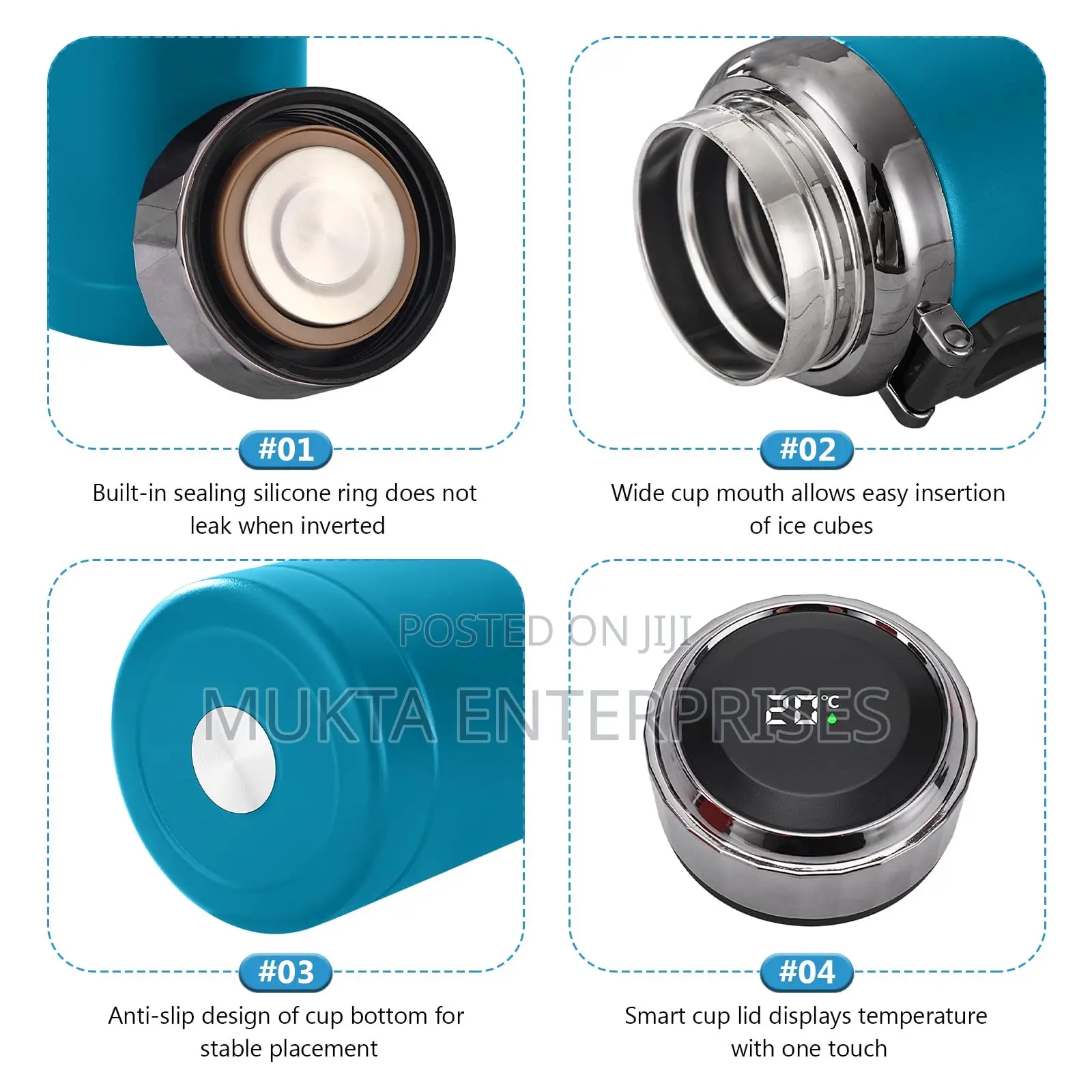 Vacuum Flask Temprature Display - G6179 - 800ml