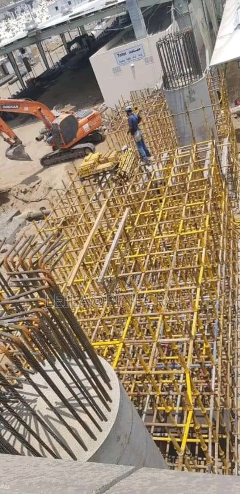 Formwork Using Cuplocks With Uheads