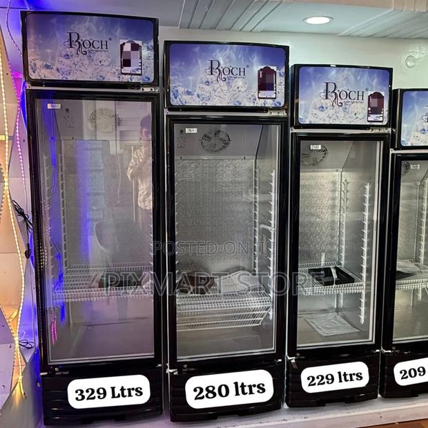 Roch Rsf‐350‐O Vertical Showcase Fridge – 280l Display Cooler - main view