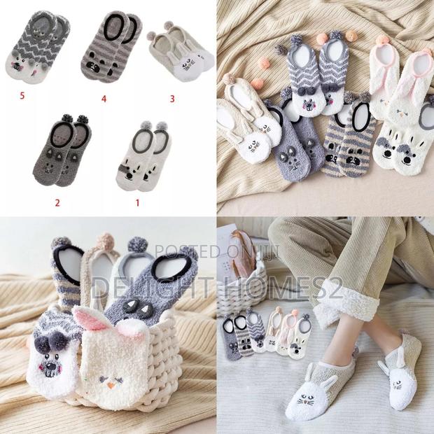 Cute Coral Fleece Socks_cu - main view