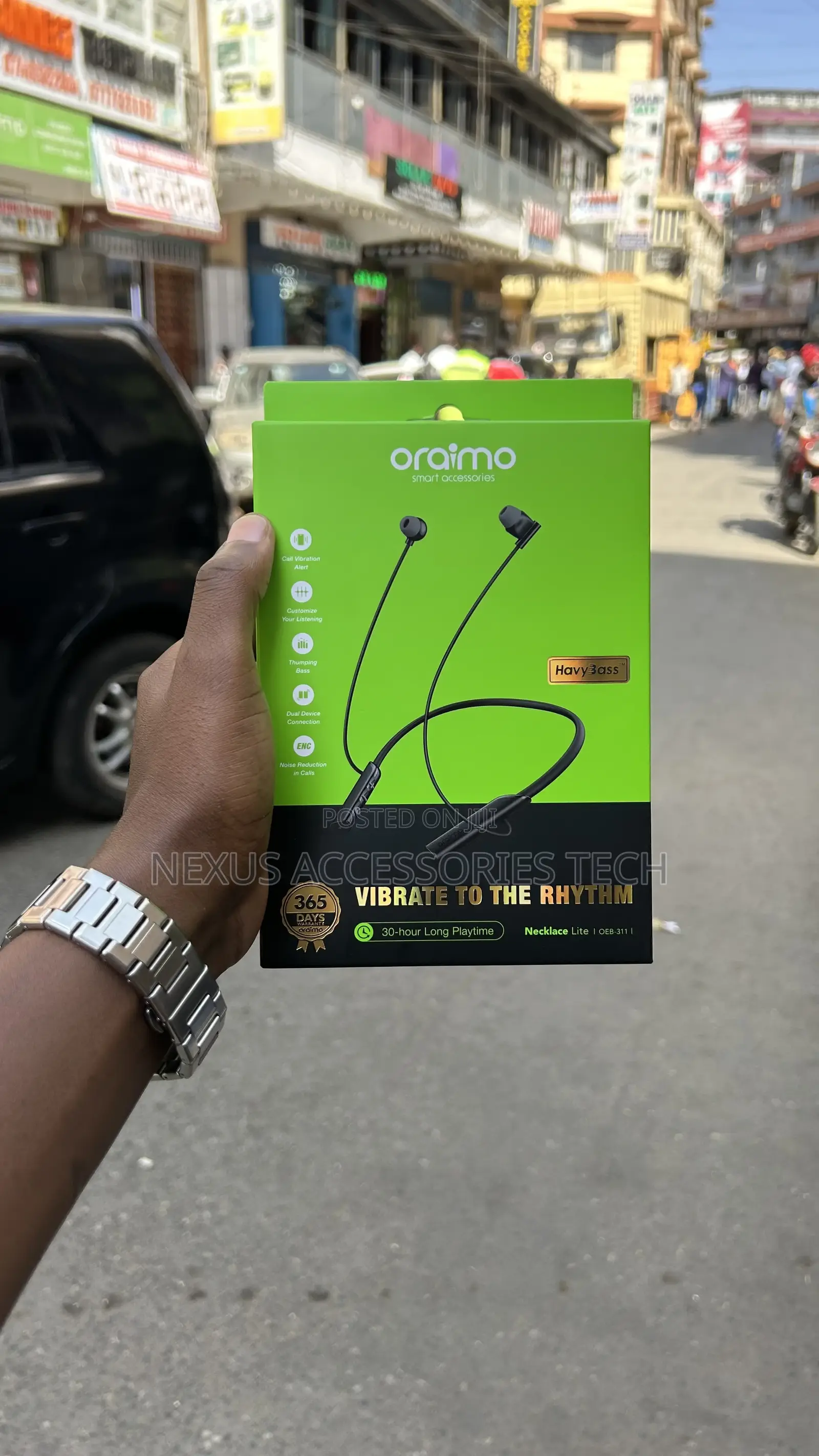 Oraimo Necklace Lite Wireless Neckband Earphones - Original/Call