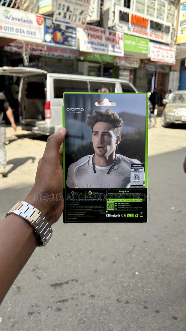 Oraimo Necklace Lite Wireless Neckband Earphones - Original/Call - thumbnail 2