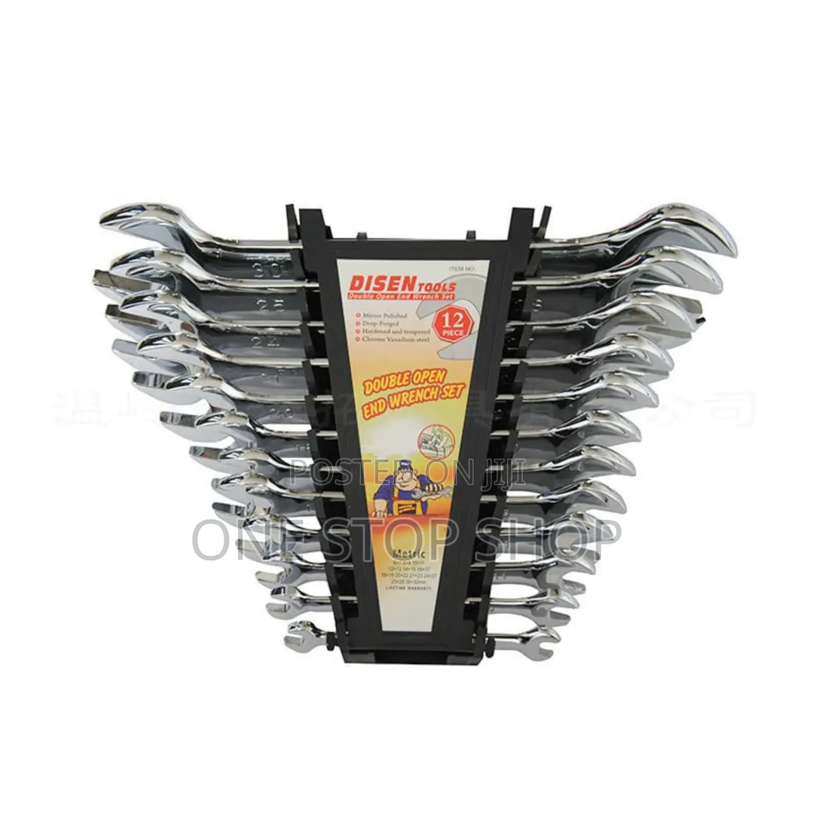 12pc Double Open End Spanner Set