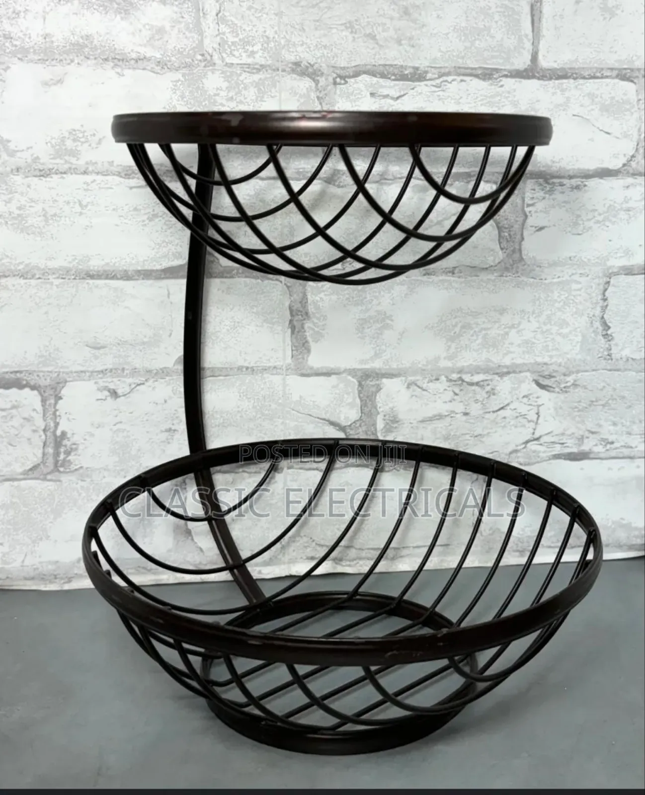 2 Tier Metallic Fruit