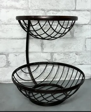 2 Tier Metallic Fruit