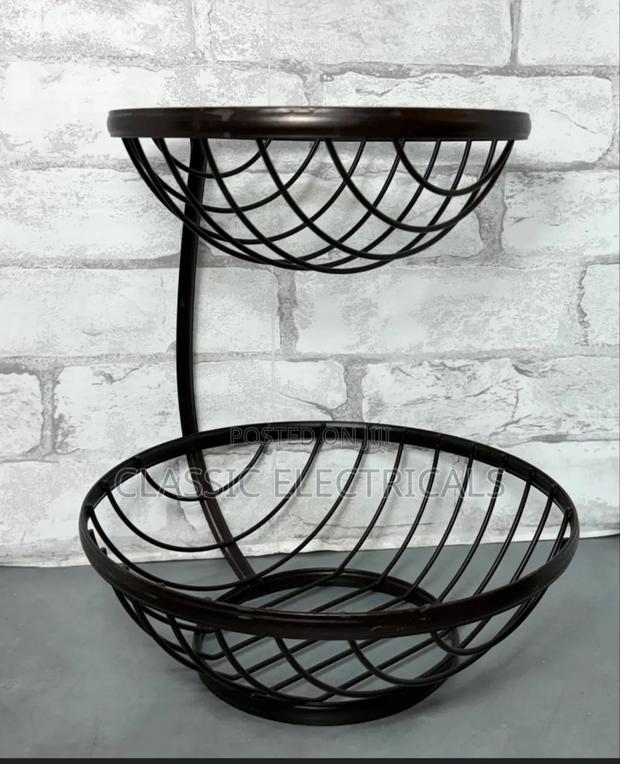 2 Tier Metallic Fruit