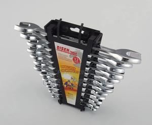 12pc Mirror Polished Double Open Spanner Set - thumbnail 2