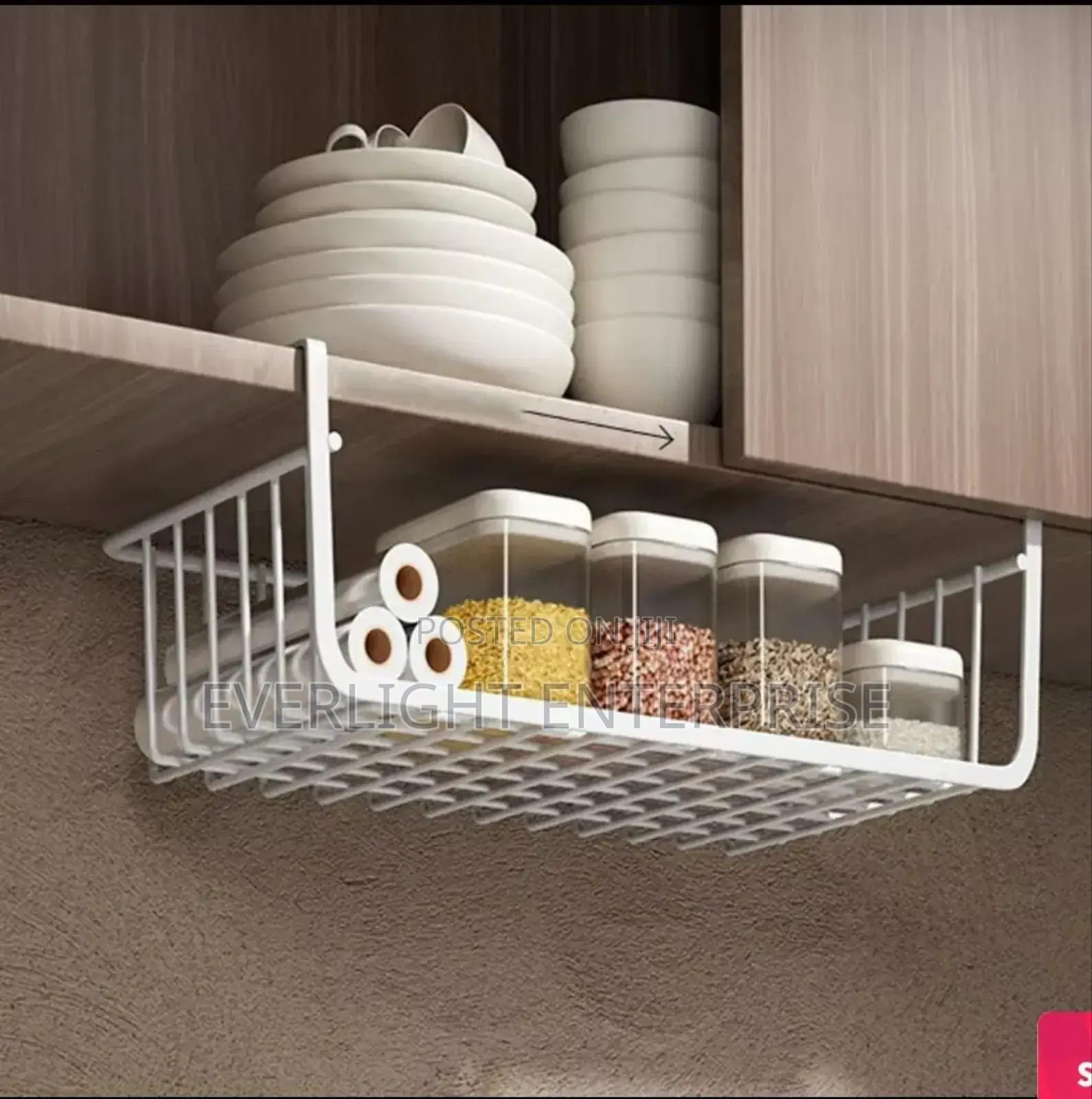 White/Black Hanging Net Basket