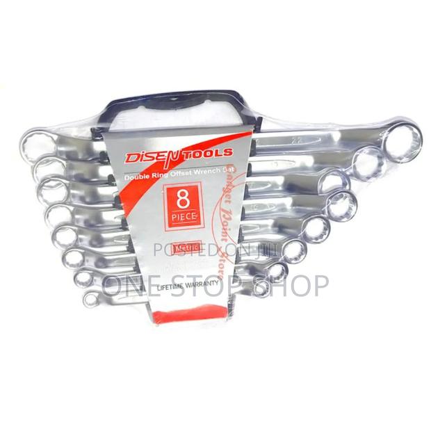 8pc Double Ring Offset Spanner Set - main view