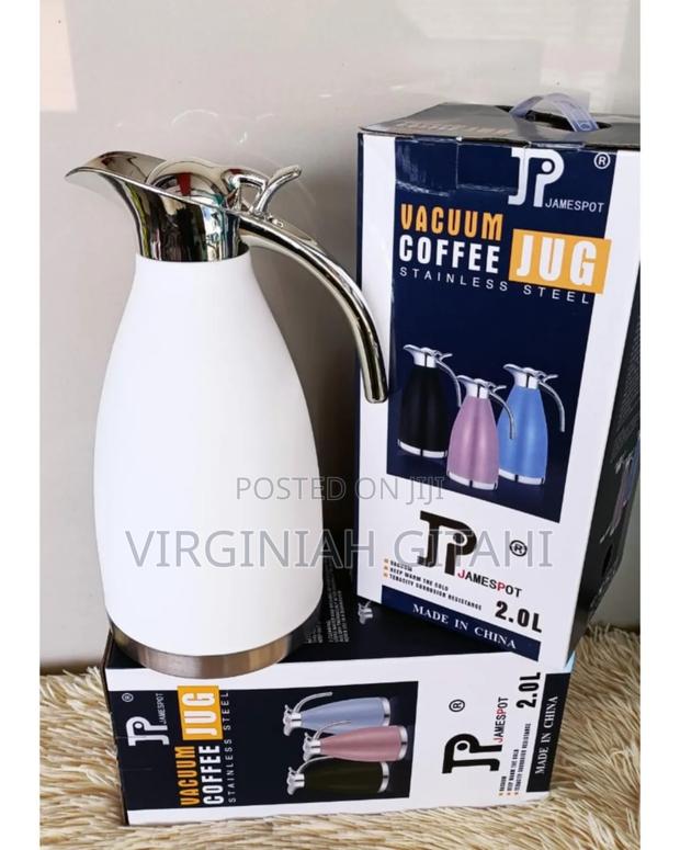 White Black2.0 Litres Jp Flask