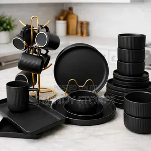 Stoneware Marble Finish Dinner Set