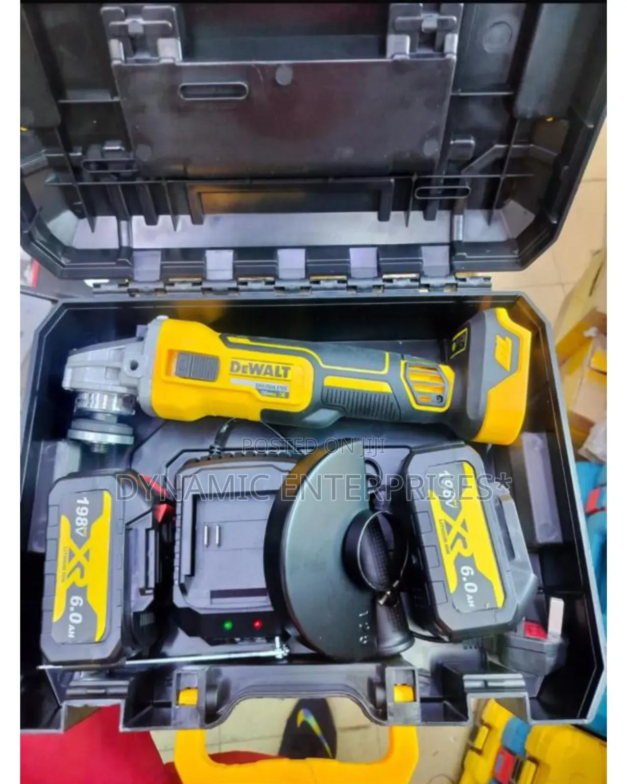 Dewalt Style Cordless Brushless Angle Grinder Kit