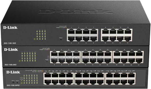 D-Link 8-Port Gigabit Poe Smart Managed Switch - DGS-1100-08p