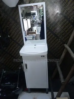 Vanity Cabinet White and Long