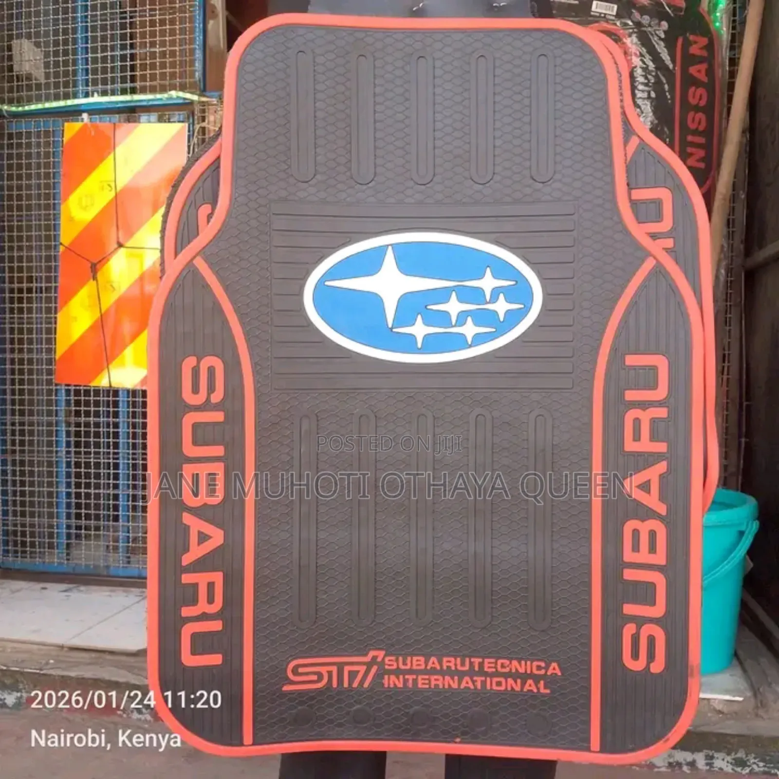 Subaru Branded Car Floor Mats- Set of 5pcs 