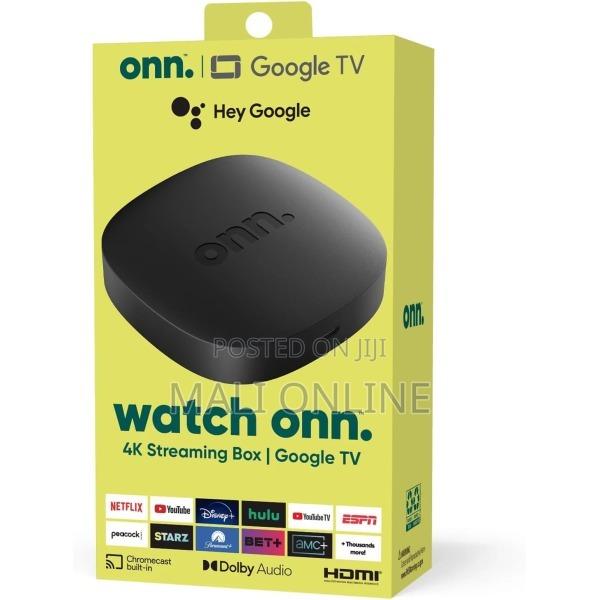 Onn Google Tv Smart Streaming Box Uhd Android Tv Box 2gb Ram 8gb - main view
