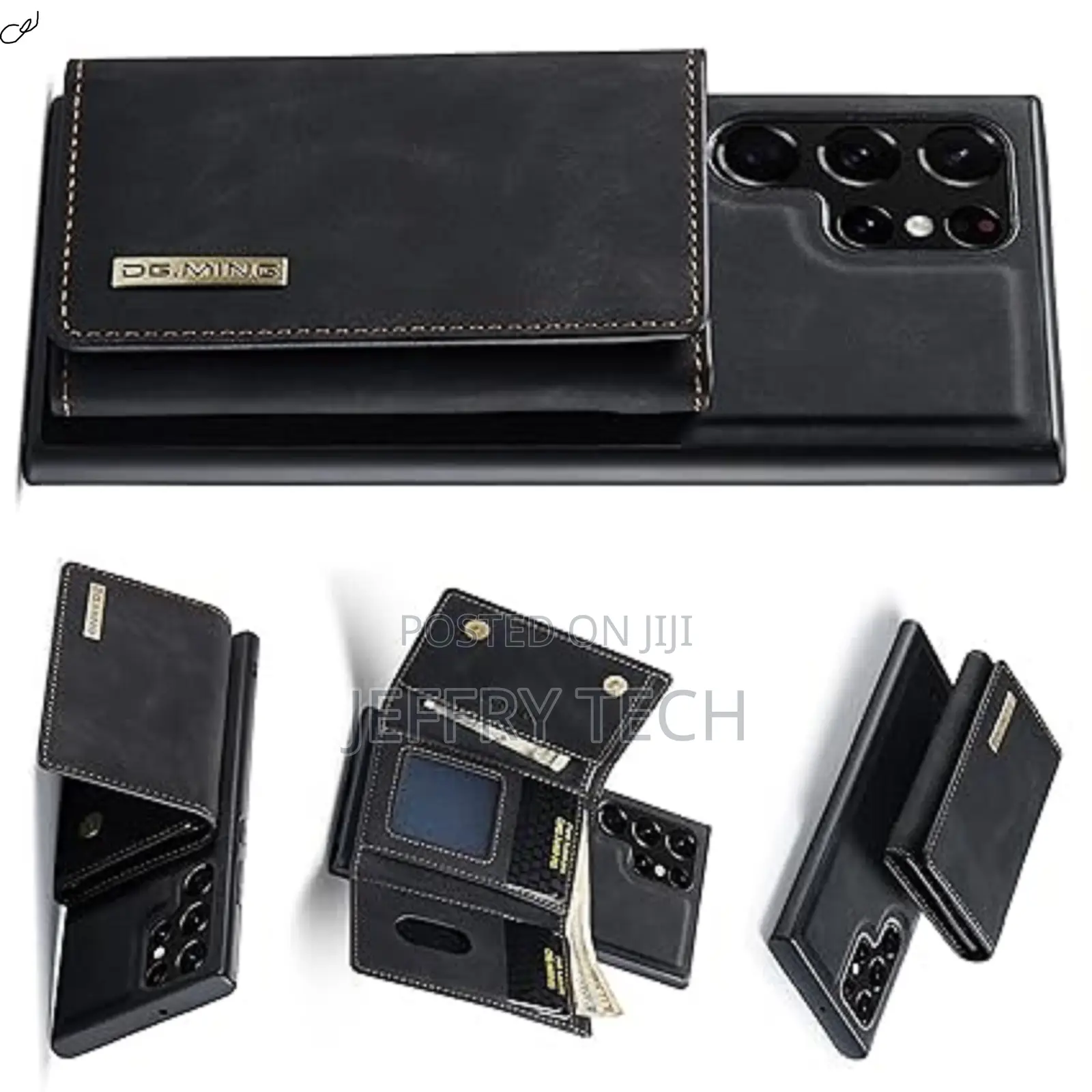 Oideal 2 in 1 Wallet Case Samsung Galaxy S22 Ultra, Dg.Ming Leather