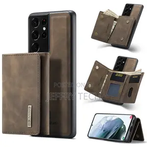 Mikop Dg.Ming Samsung Galaxy S21 Ultra Wallet Detachable Back Case