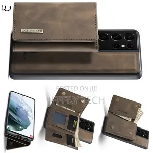 Mikop Dg.Ming Samsung Galaxy S21 Ultra Wallet Detachable Back Case