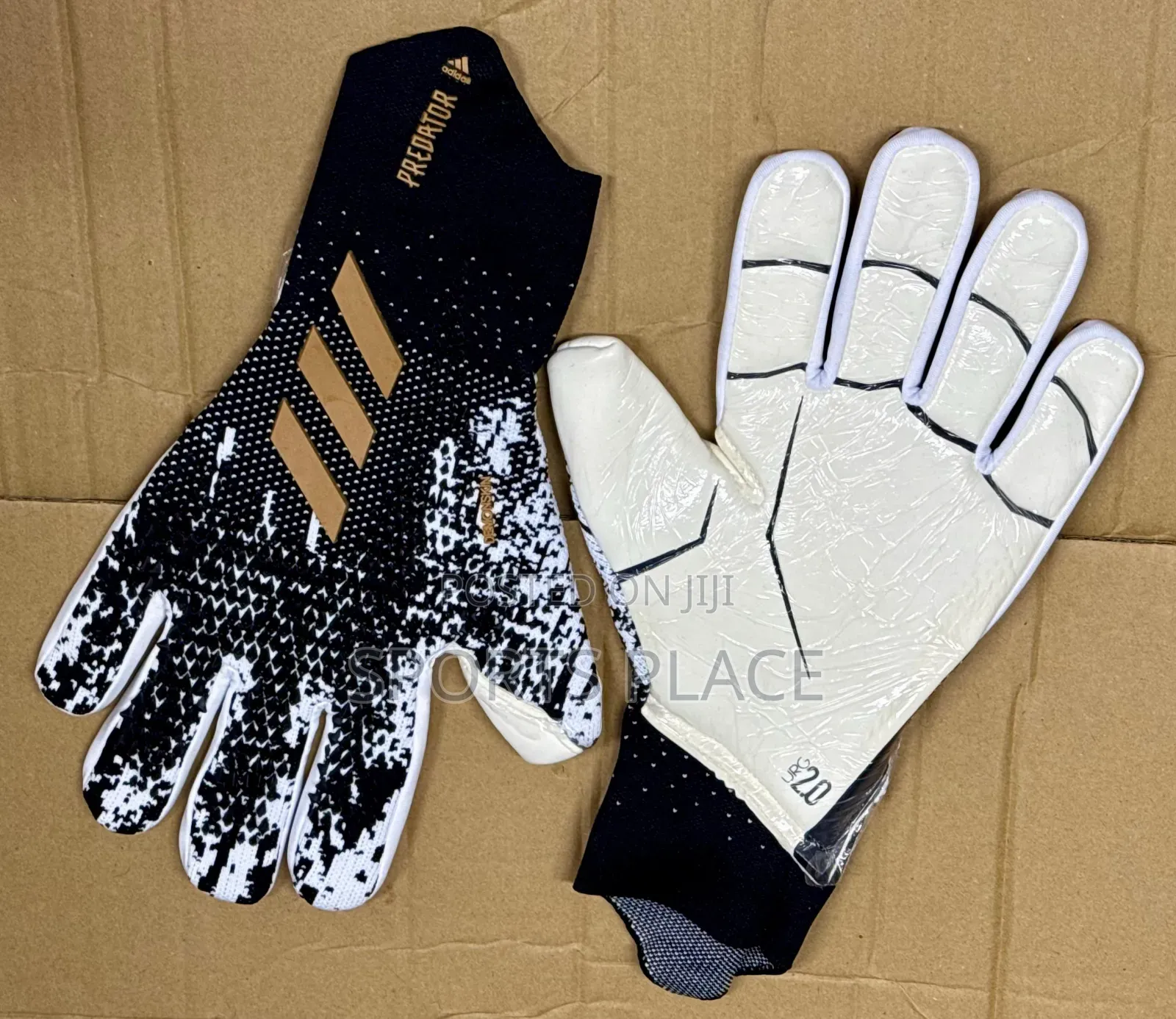 Predator White X Black Goalkeeper Gloves