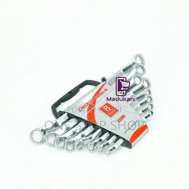 8pc Diesen Both Double Rind Ends Ratcheting Professional Spanner Set - main view