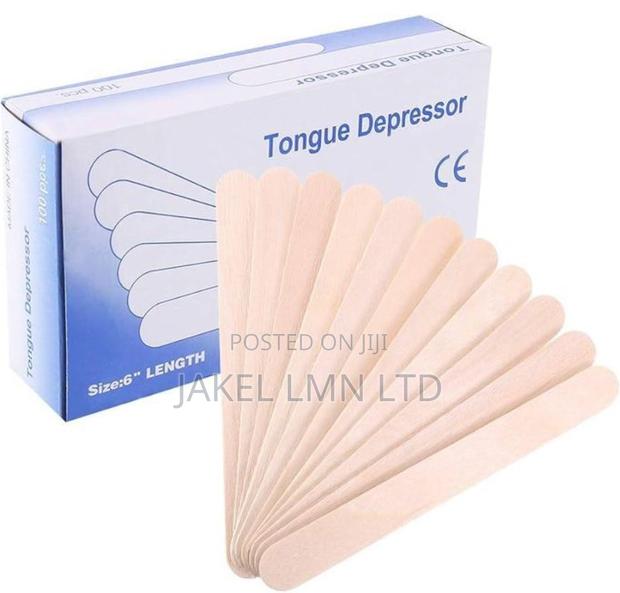 100pcs Wooden Waxing Spatula/Tongue Depressor Hair Removal Stick - main view