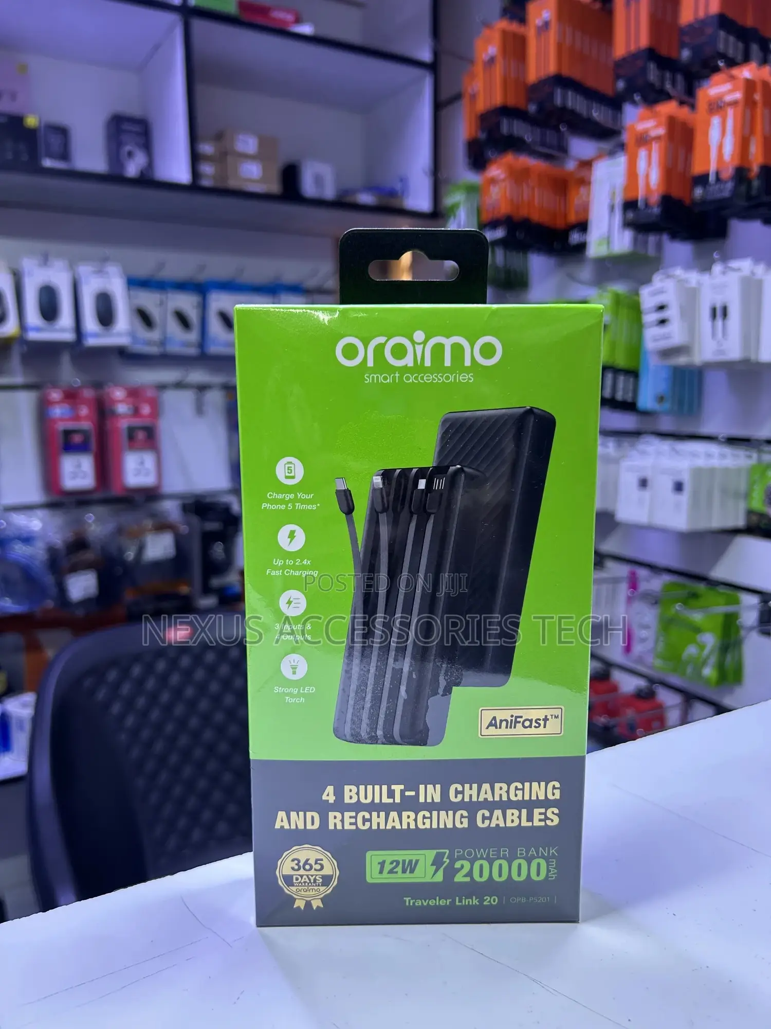 Oraimo Powerbank 20000mah Opb-P5201 - Original/Fast Charging