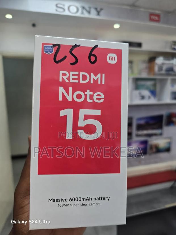 New Xiaomi Redmi Note 15 256 GB Black - thumbnail 2