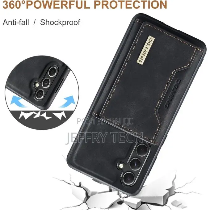 2 in 1 Magnetic Detachable Wallet Leather Case for Samsung Galaxy A55