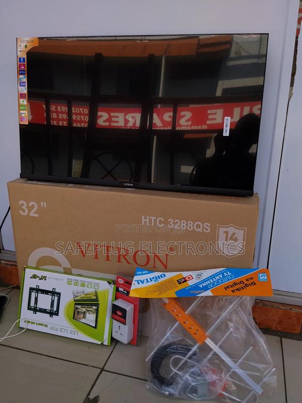 Vitron 32" Smart Tv + Free Wall Mount, Tv Guard Aerial