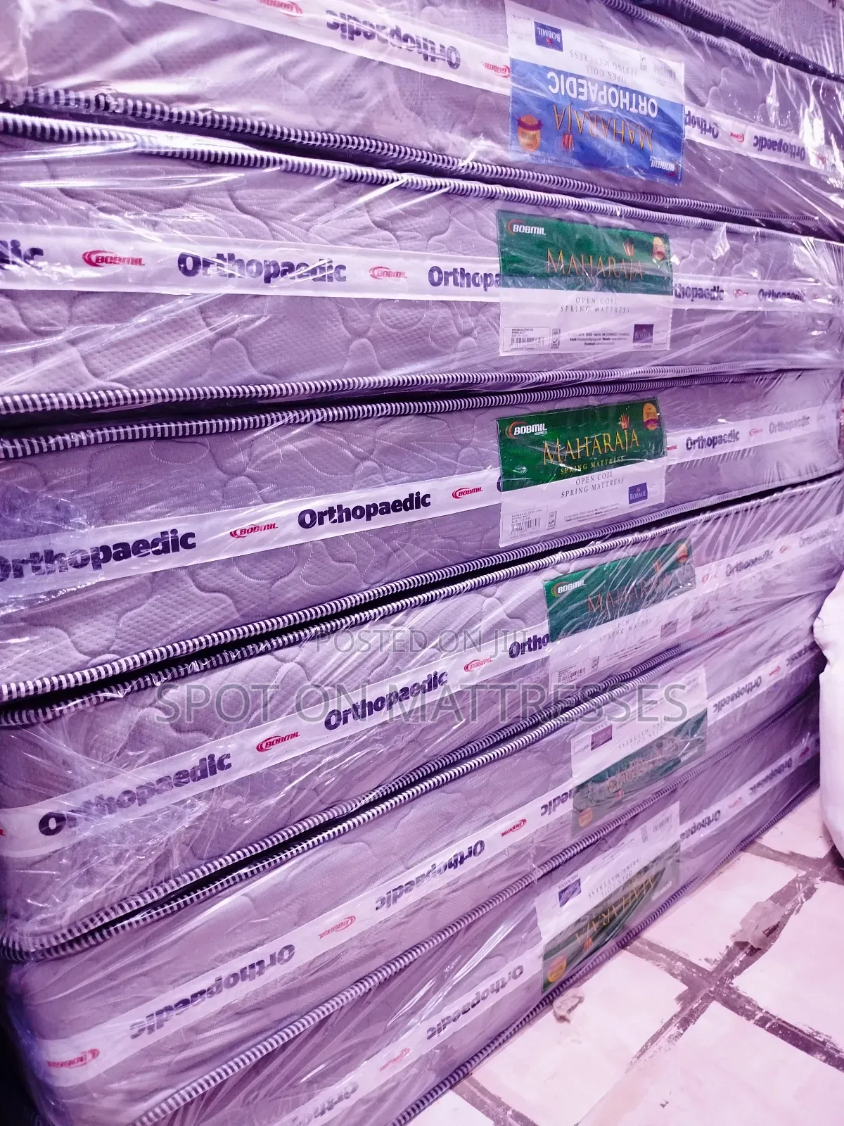 Sleep Like A King! 6x6 Orthopedic Spring Mattresses + Free Delivery.