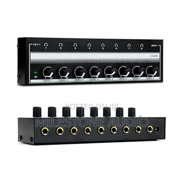 Headphone Amplifier - 8 Channel Mini Headphone Amp, Portable - main view