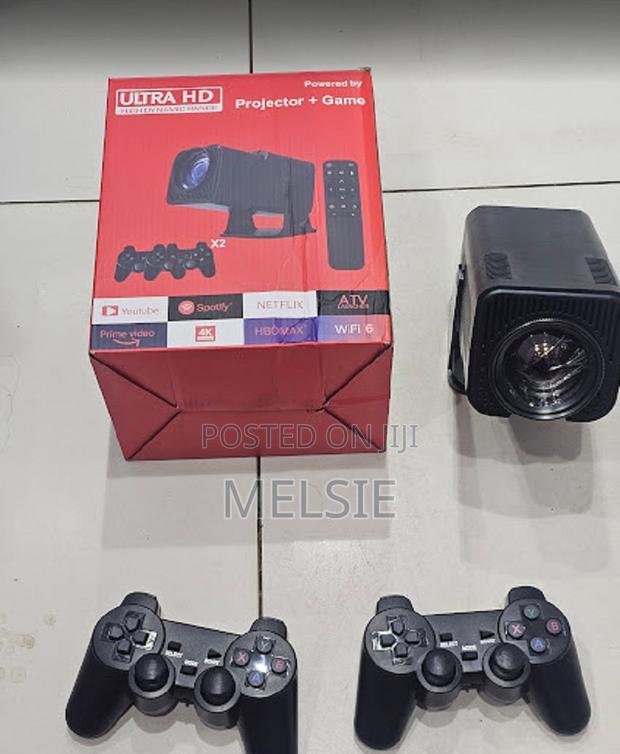 Hy300 Projector 2 in 1 2.4g Wireless Android Gaming Projector - thumbnail 2