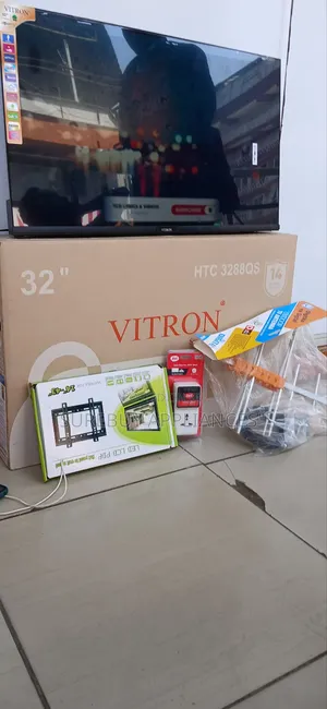Vitron 32′′ Qled Smart Android Tv Flameless Bluetooth + Free Gift