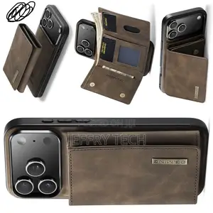 Hujio Dg.Ming iPhone 17 Pro Max Leather Wallet Magsafe Detachable Case