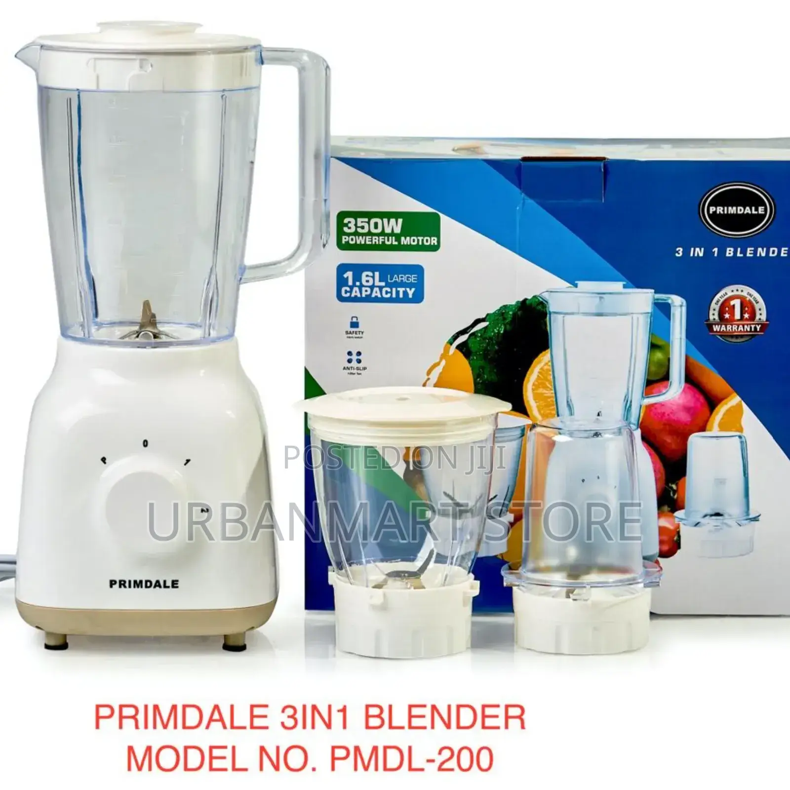 Primdale 3-in-1 Food Processor Blender – Multi-Function Kitchen