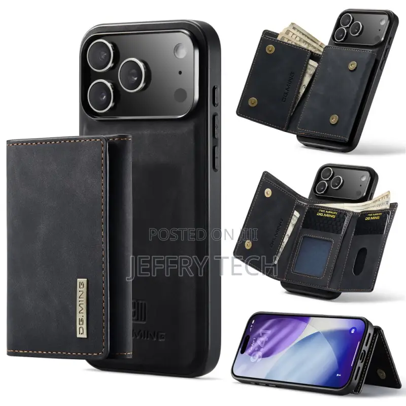 Heawsx iPhone 17 Pro Max Detachable Wallet Back Case Dg.Ming