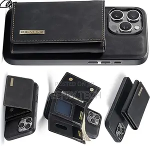 Vonelle Detachable Wallet Leather Case for iPhone 16 Pro Max, Dg.Ming