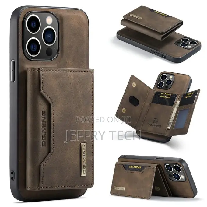 Amol Dg Ming 2in1 Leather Detachable Wallet Case for iPhone 16 Pro Max