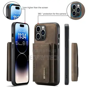 Amol Dg Ming 2in1 Leather Detachable Wallet Case for iPhone 16 Pro Max