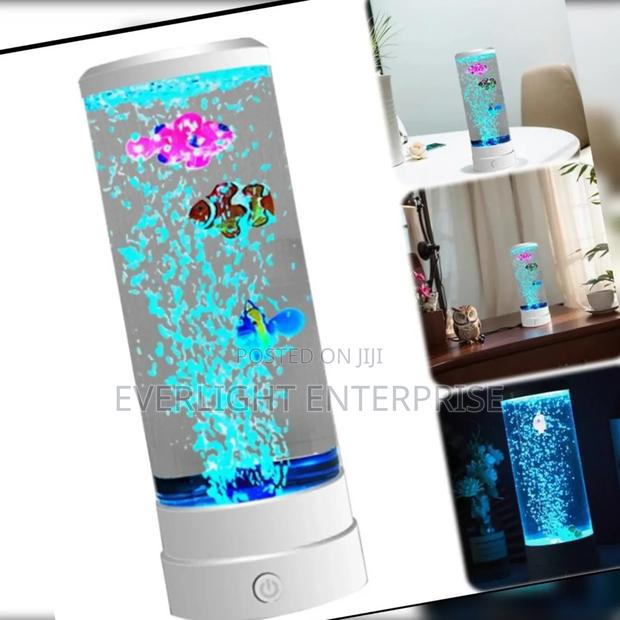 Led Bubble Fish Lamp Decor