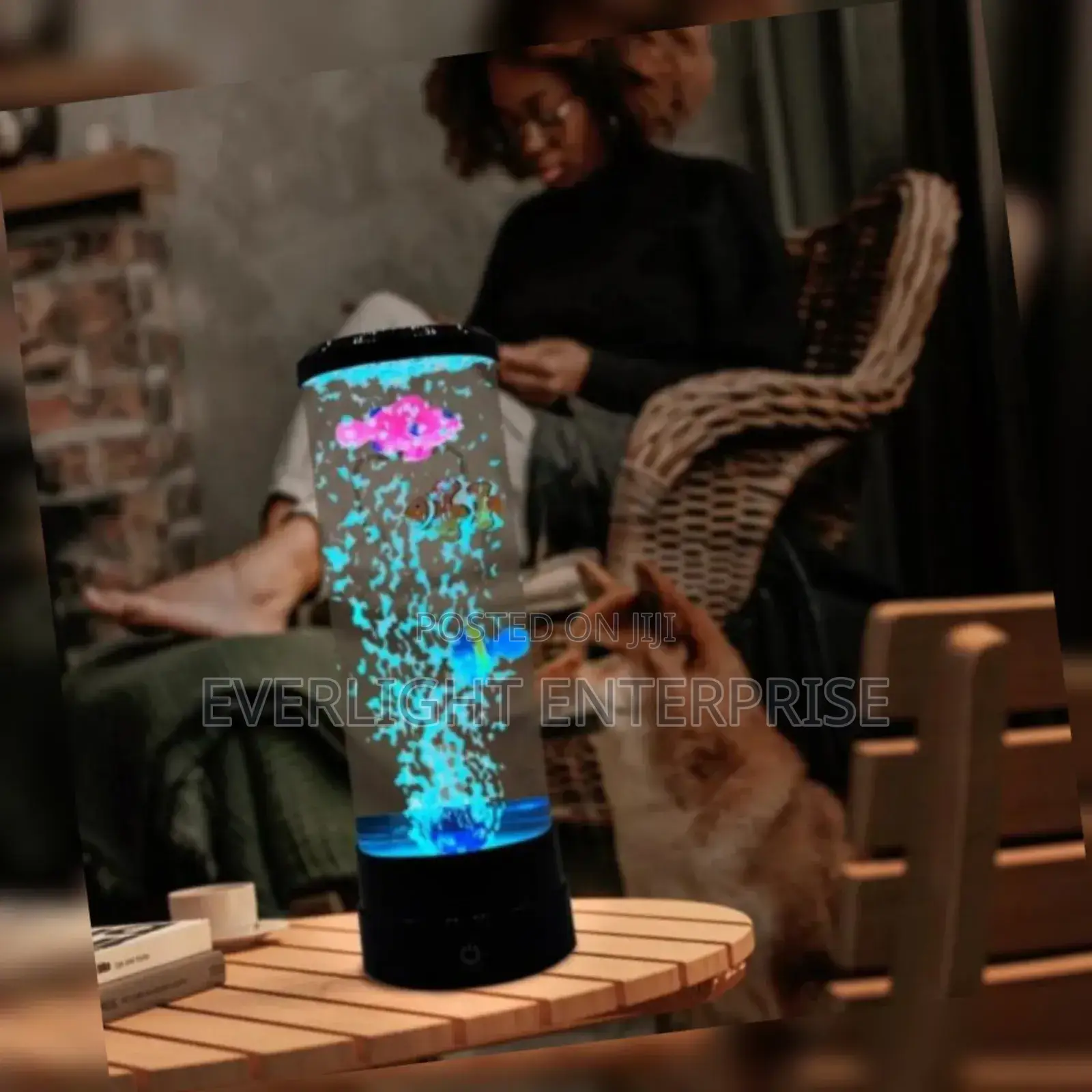 Led Bubble Fish Lamp Decor