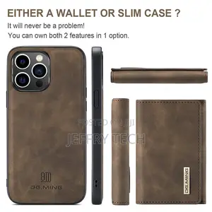 Peach Dg.Ming iPhone 15 Pro Max Magnetic 2-in-1 Mini Wallet Case