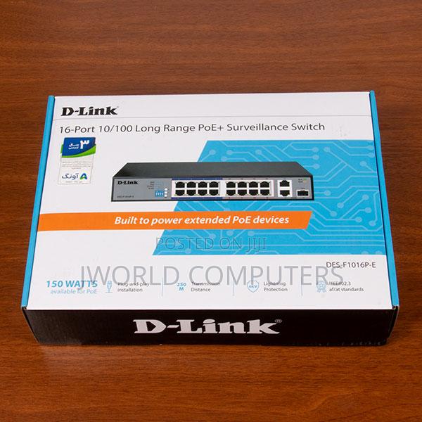 D-Link Des-F1016p-E 16-Port Fast Ethernet