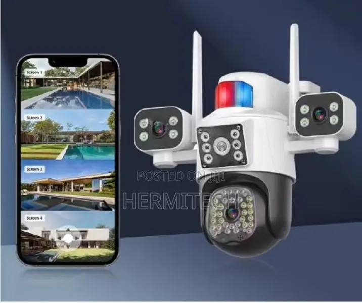 6mp Triple Lens Full Color Wireless Wifi PTZ Ip Dome