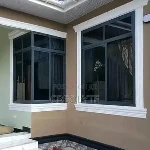 Grey Coated Sliding Window